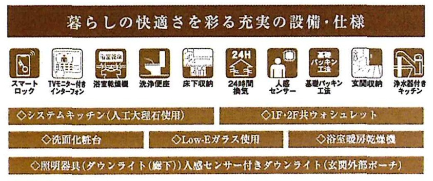 あきる野原小宮第2期　全2棟　2号棟の設備