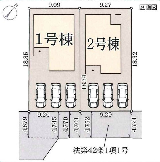 ★東近江市沖野　第4期　新築一戸建ての区画図|全2区画
