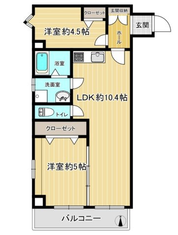 甲南サンシティ元町の間取り|LDKと洋室の間の扉を開けることで、開放感あふれる空間に！
どちらの居室にも大きな窓がある為、リビング全体が明るい陽光に包まれます。
