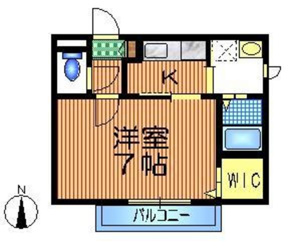 メゾン下北沢の間取り|角部屋です