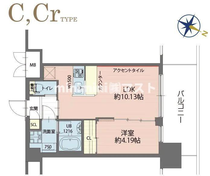プレジオ弁天町の間取り