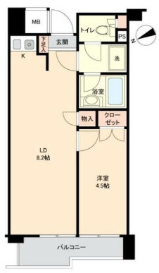 パークノヴァ久留米中央の間取り
