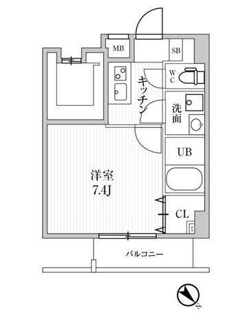 ALTERNA池袋EASTの間取り