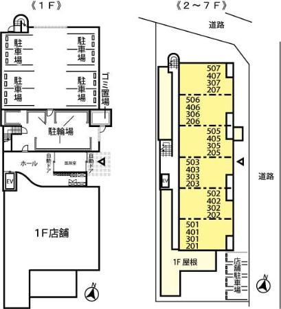 【区画図】 | ソレイユ南与野　（住居部分）