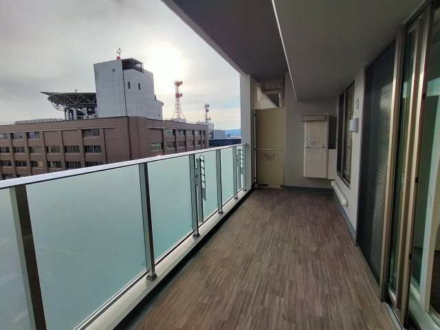 プレミスト青森新町ザ・タワーのバルコニー
