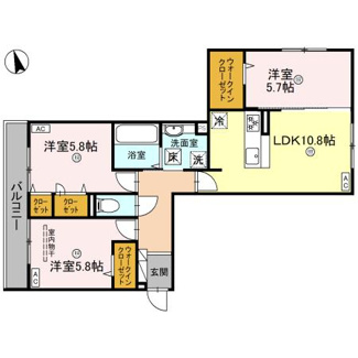 【間取り】 | パサログランデ綾之町