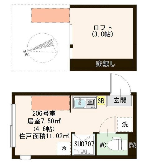 クリエイティブテラス東葛西の間取り