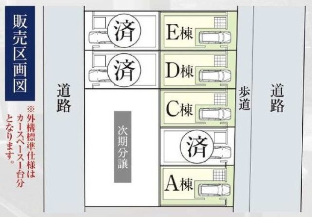 【横浜市都筑区早渕3丁目1全10棟新築戸建て】★仲介手数料無料★（新吉田第二小学校・早渕中学校）の区画図