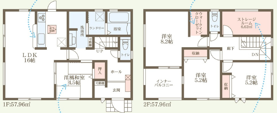 ●24(土)25(日)現地案内可能！　大和郡山市筒井町　第7期　新築一戸建ての間取り