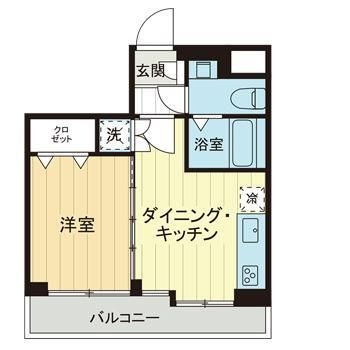 自由ヶ丘第３マンションの間取り|間取りです。
