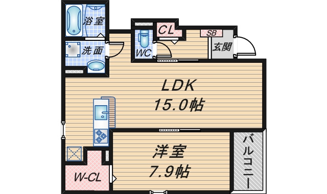 リオ・長興寺北の間取り