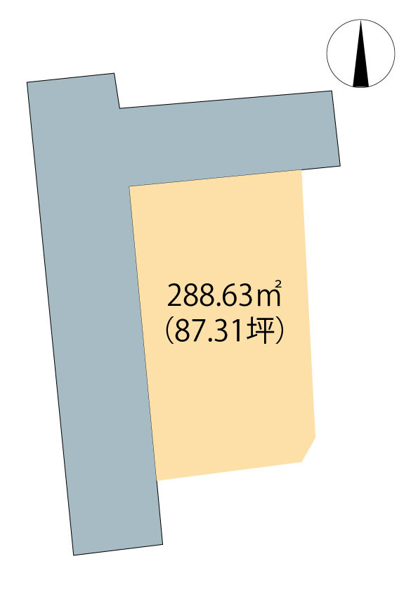 高崎市南大類町売土地の土地図