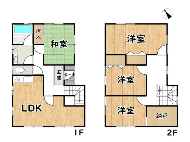 姫路市夢前町寺/中古戸建の間取り