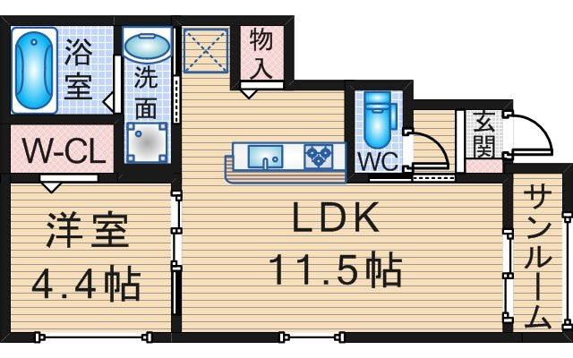 桜の町　千里川住宅の間取り