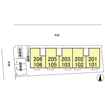 【区画図】 | プリムヴェール　十二番館