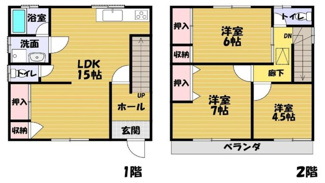 【間取り】 | 松原通3丁目　戸建