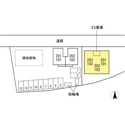 【区画図】 | 第3竹見荘