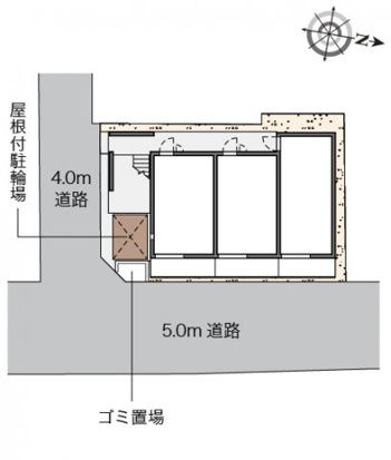 レオネクスト東向島の区画図