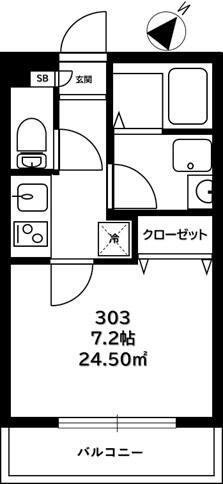 リーヴェル横浜蒔田プレミオの間取り