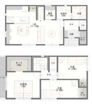 ◎藤沢市辻堂元町1丁目　建築条件なし　売地の参考プラン|建物の参考プラン☆
