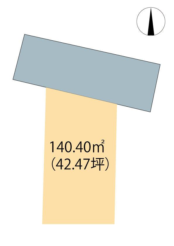 高崎市中居町一丁目売土地の土地図