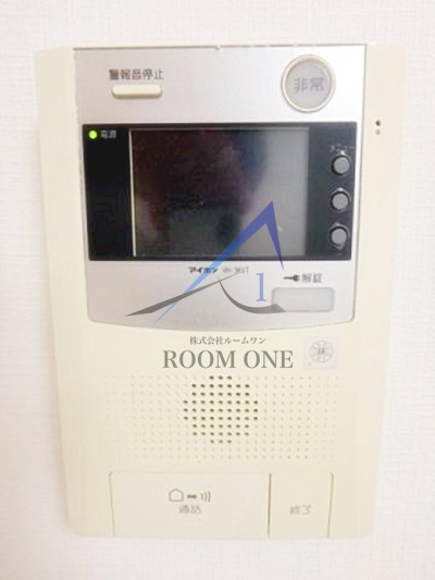 パークハイム駒形のセキュリティ|モニター付きインターホンです。