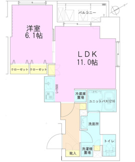 【間取り】 | 門前仲町レジデンス八番館