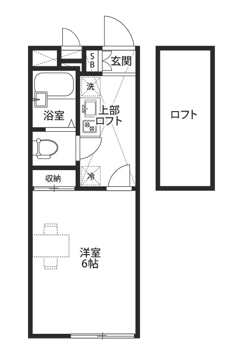 レオパレス美野里の間取り