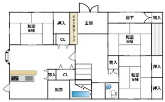 【間取り】 | 南輝戸建