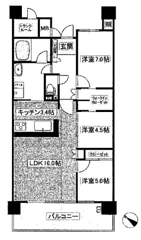 【間取り】 | シビックタワー岡崎