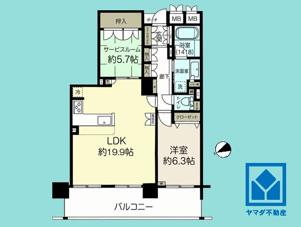 エイヴィスタワー西宮の間取り