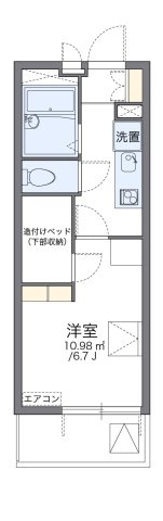 レオパレス東長田の間取り