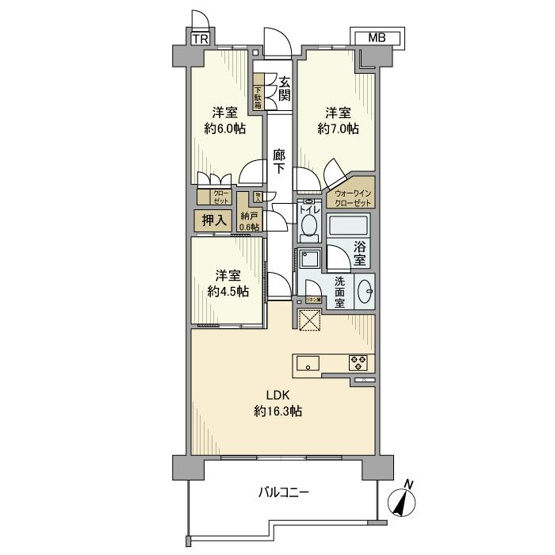 【間取り】 | プラウド八事ガーデン