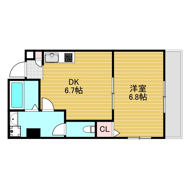 プルス塚本の間取り