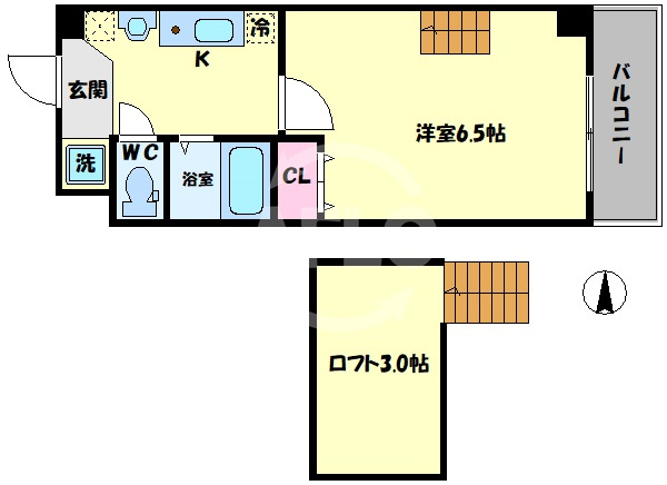 ハクユウ元町の間取り