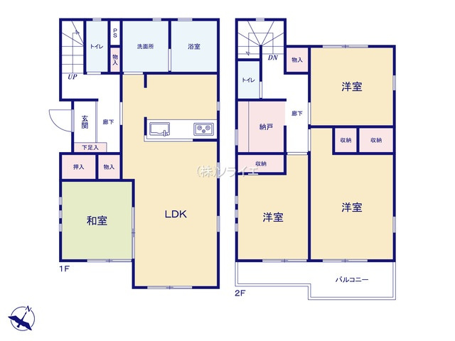 川越市中台南1期　中古戸建の間取り