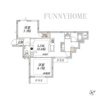【間取り】 | （仮称）下馬２丁目メゾン