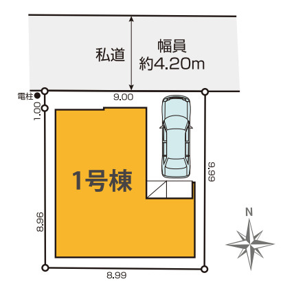 所沢市下安松24期　新築戸建の区画図
