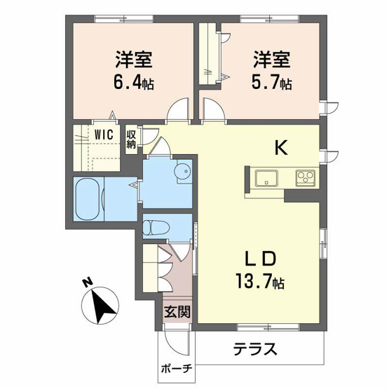 【間取り】 | シャーメゾンＨＡＮＡ