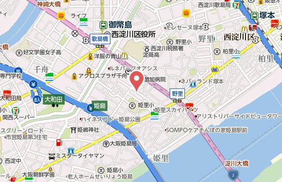 【地図】 | プレサンスOSAKA姫里エンファシス