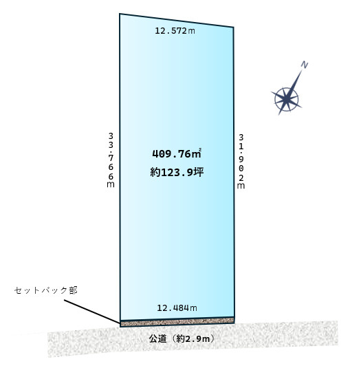 坂戸市大字石井　売地の土地図