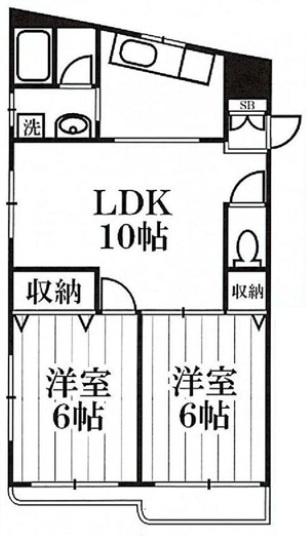 国分寺市本町２丁目の賃貸マンションの間取り