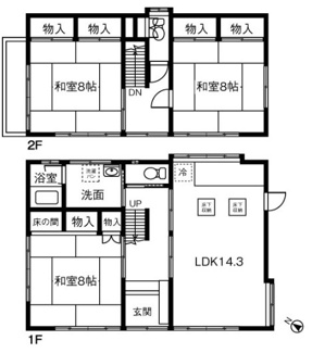 【間取り】 | 本郷借家