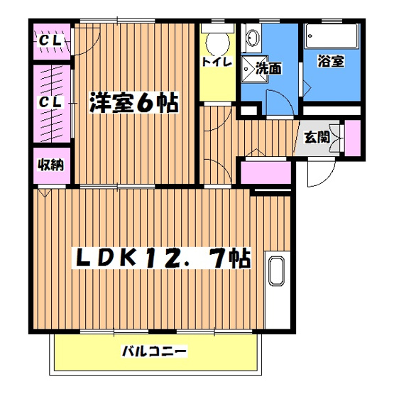 【間取り】 | サンパレスF