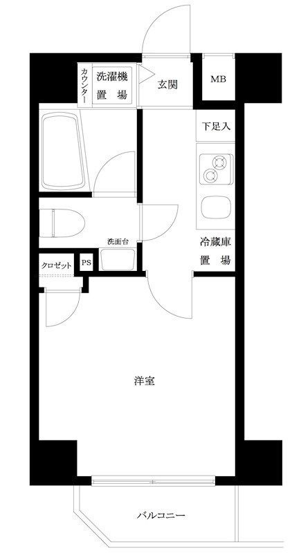 ファーストプレイス大崎の間取り|間取りです。