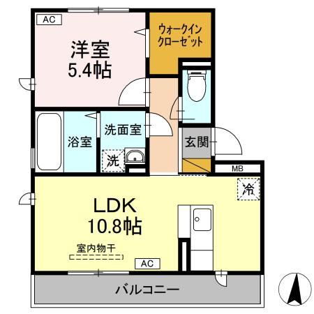 PARK HILLS MIYAKO Aの間取り