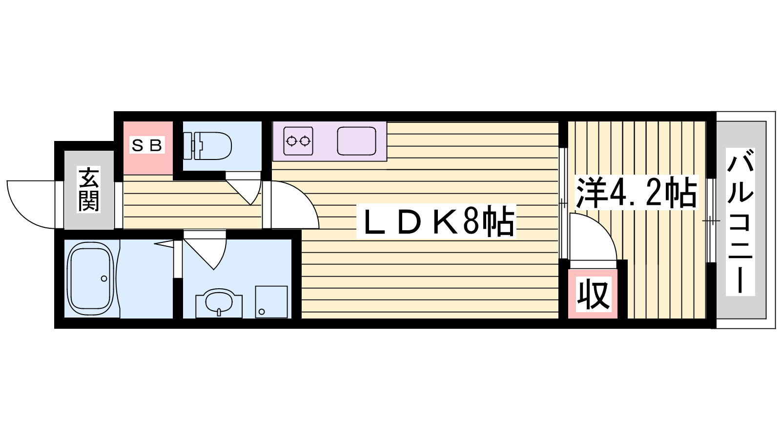 クラブメゾン明石樽屋町の間取り