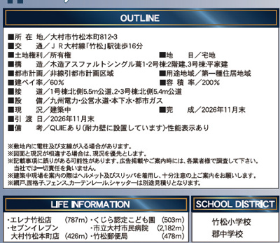 【その他】 | 竹松本町第一　新築建売　4LDK　平家　3号棟　