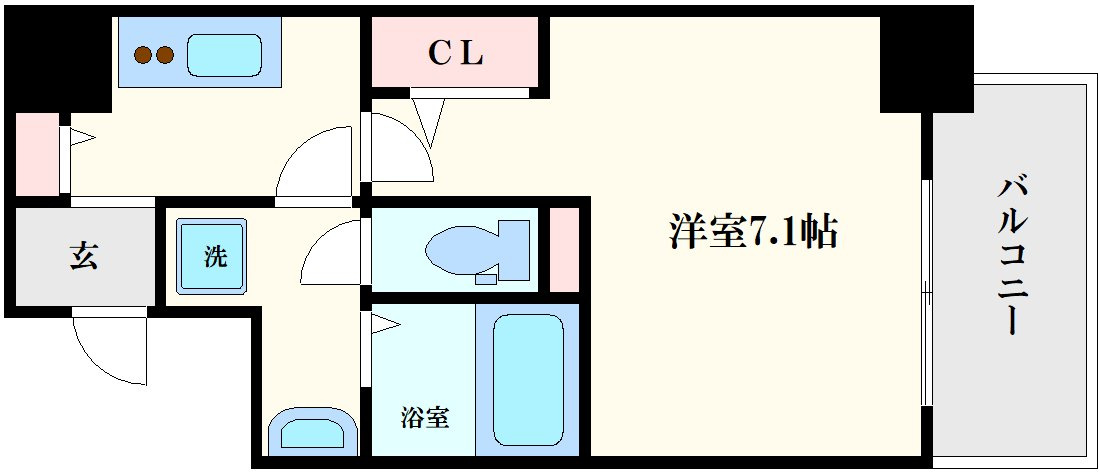 アドバンス上町台シュタットの間取り