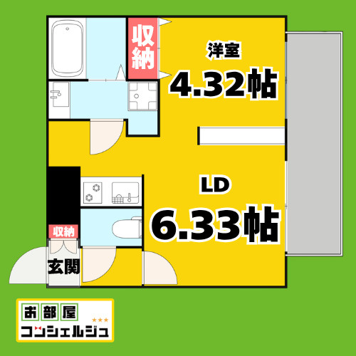 Branche上前津FREREの間取り